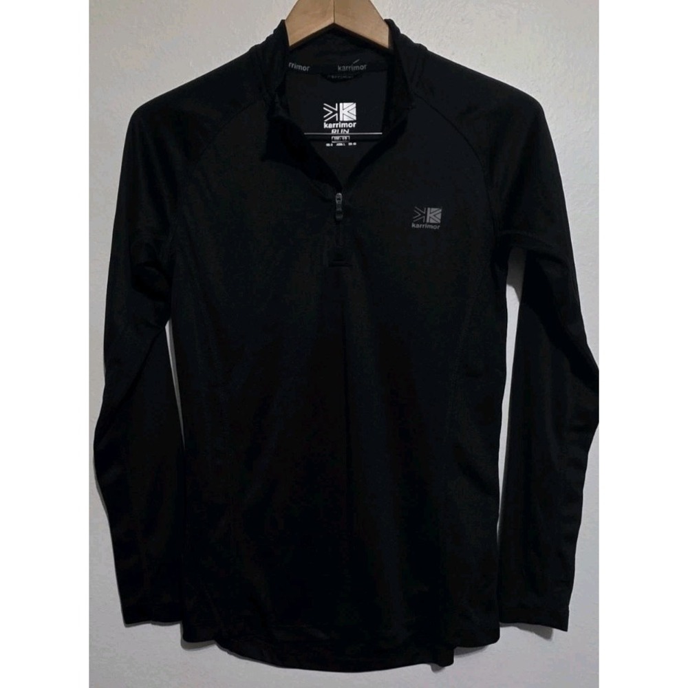 Karrimor X-Lite 1/4 Zip Base Layer Top Us8 Running Wicking Training Active Black